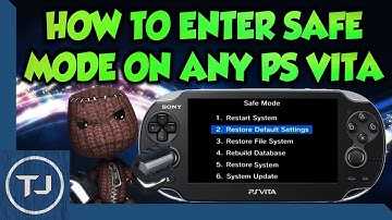 How To Enter Safe Mode On Any PS Vita!