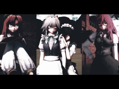 【東方MMD】美鈴・ネア・咲夜・紅花でヒバナ