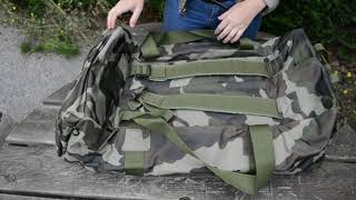 Bolsa de viaje HD de camuflaje de 65 litros