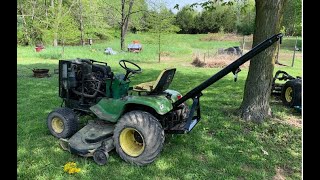 Garden Tractor 3 pt Boom Pole Build