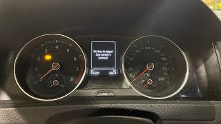 VW NO KEY IN RANGE Vw No Key In Range