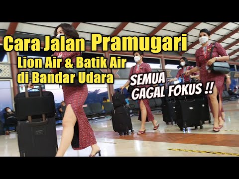 Pramugari Lion Air dan Batik Air  Bikin Gagal Fokus di Bandara Soekarno Hatta
