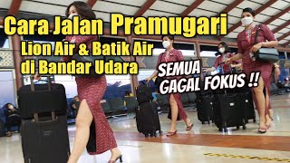 Pramugari Lion Air dan Batik Air  Bikin Gagal Fokus di Bandara Soekarno Hatta