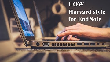 UOW Harvard Style for EndNote