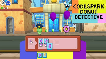 CodeSpark Donut Detective - CodeSpark Runaway Pets Puzzle - Sequencing Activities in Hour of Code