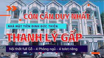 Nhà ĐINH ĐỨC THIỆN BÌNH CHÁNH vào 500m| Còn Căn Duy nhất bán thành lý trước tết| Nội thất Full Gỗ