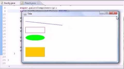 Java Video Tutorial Part 86 |    Drawing More Stuff