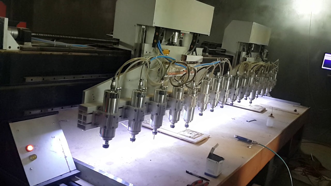 Testing cnc router 3d - YouTube