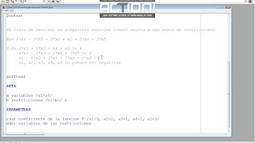 Gams - Tutorial programación lineal