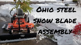 Ohio steel industries Snow Plow Assembly for zero turn mower