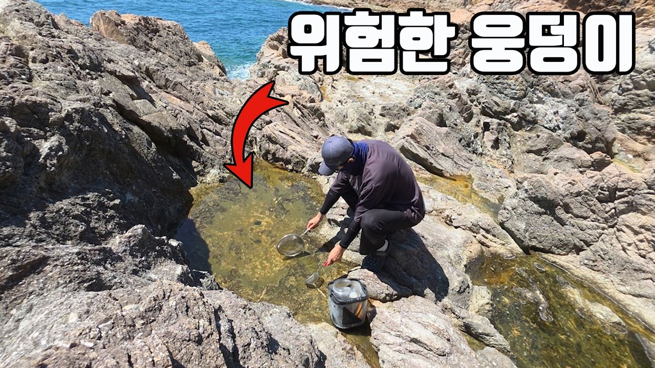 바닷가 갯바위에 보이는 이런 웅덩이! 생각보다 위험합니다! 조심하세요!