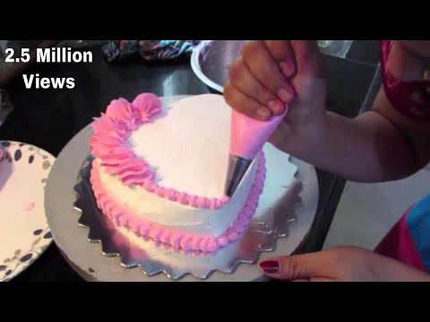 ❤ Anniversary Cake - Simple Heart Shape Cake, Cake Decoration by Geetika