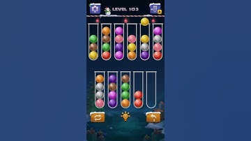 Color Ball Sort Puzzle Level 103 Solution