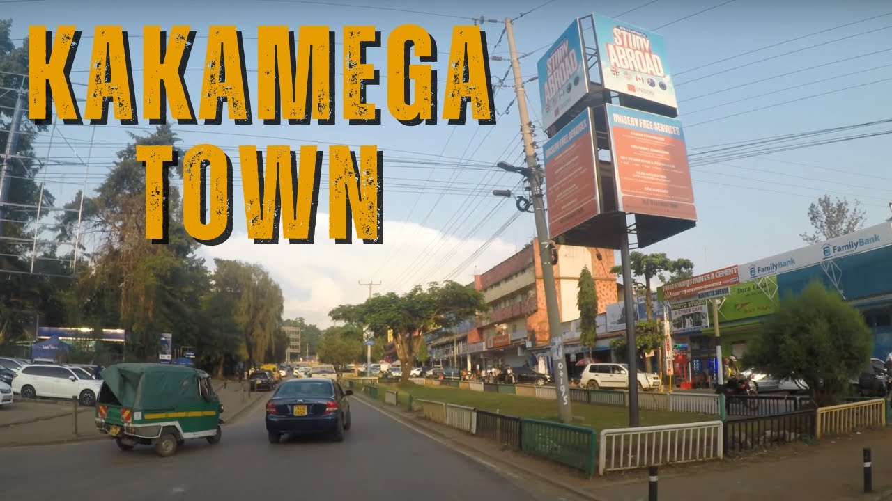 Driving Around Towns in Kenya - Africa | Kakamega Town #1