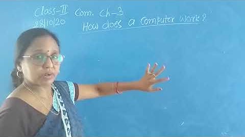 Computer class 2 chapter 3 (How does a computer work) part 2 by Gauri Kumari