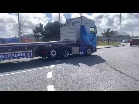 WS Transportation 6x901 PJ72 ONT Leaving stena line 6th April 2023 WS Transportation 6x901 PJ72 ONT Leaving stena line 6th April 2023