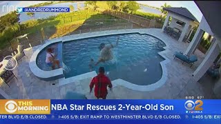 Caught On Video: Andre Drummond Rescues Toddler Who Fell In Pool