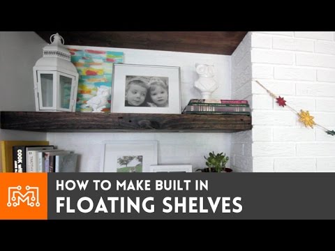 Built in Floating Shelves // How-To | I Like To Make Stuff