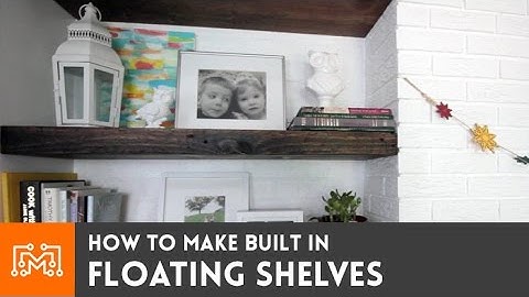 Built in Floating Shelves // How-To | I Like To Make Stuff