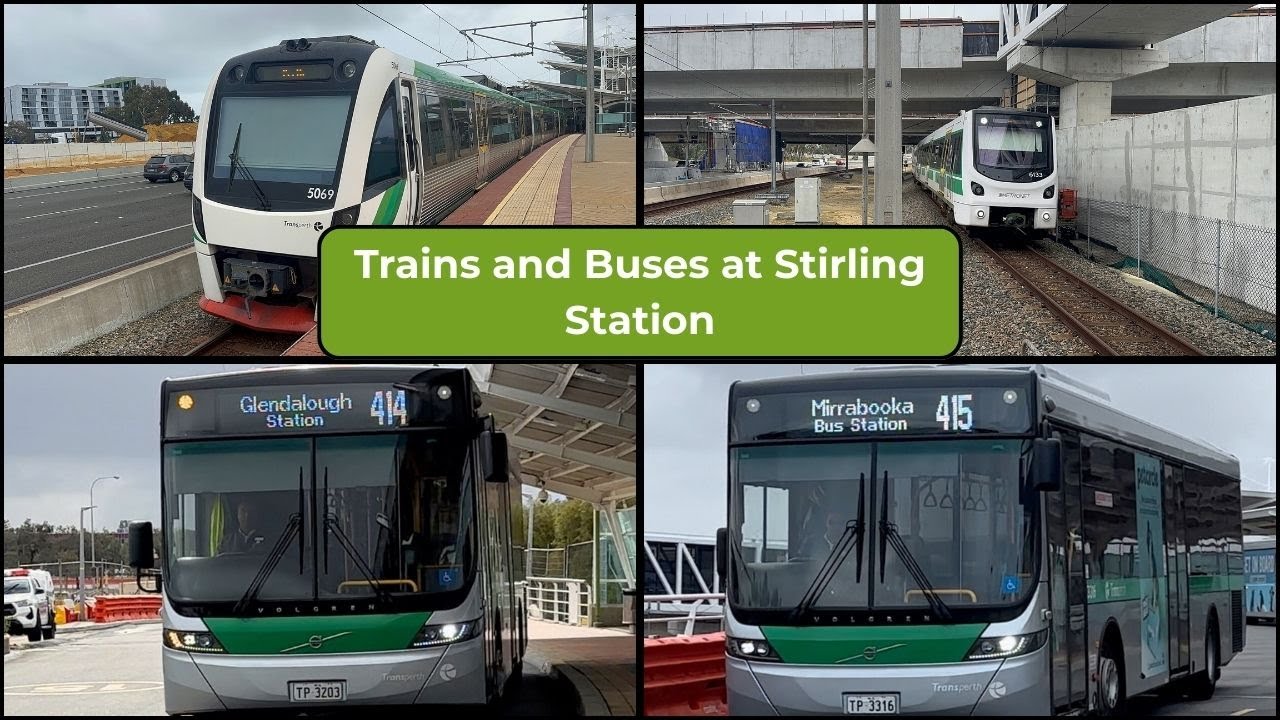 Trains and Buses at Stirling Station
