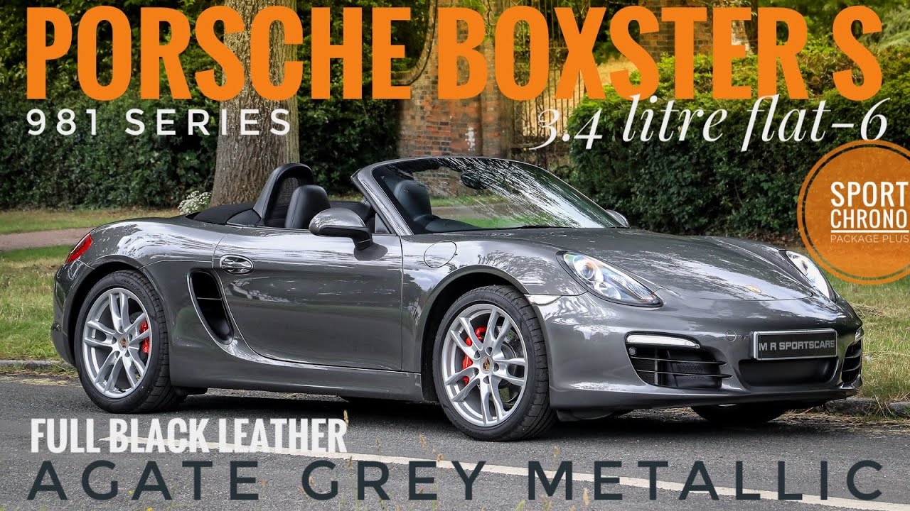 Porsche 981 Boxster S PDK Agate Grey Metallic OPC Warranty Sport