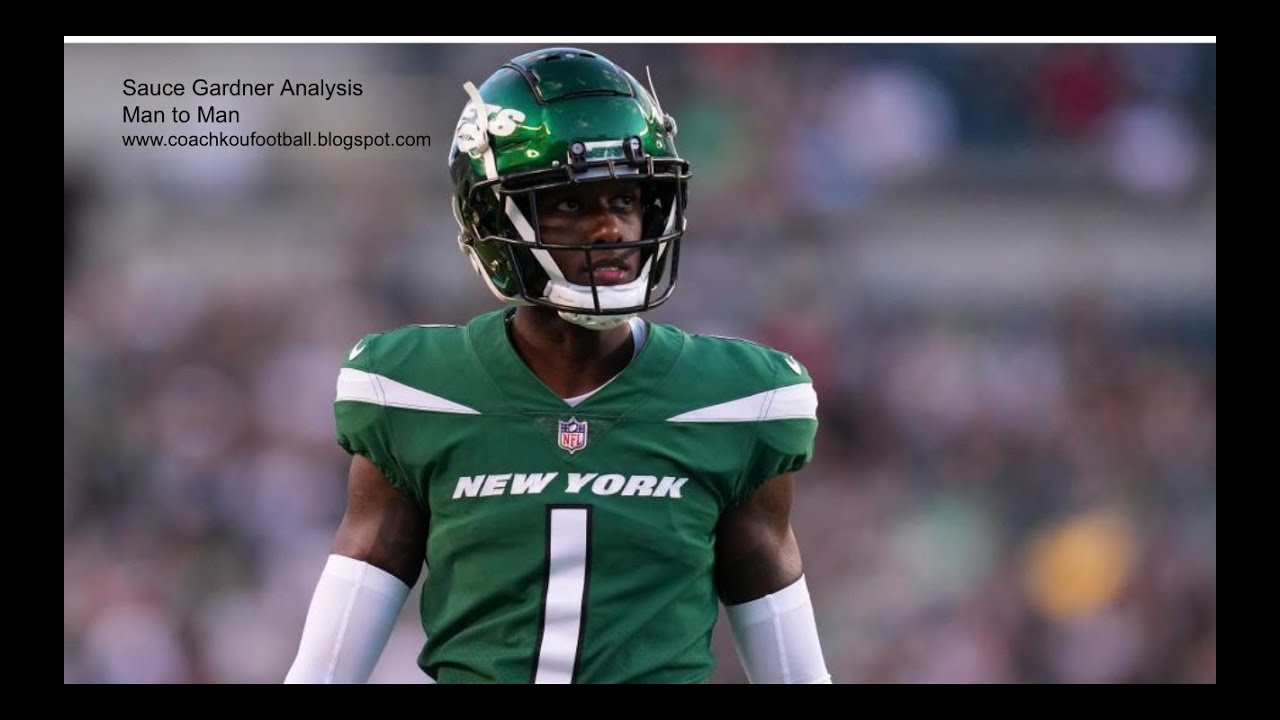 Analysis and highlights NY Jets Sauce Gardner man to man coverage vs