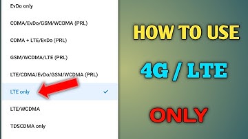 How To  Enable 4G/ LTE Only Mode On Any Mobile