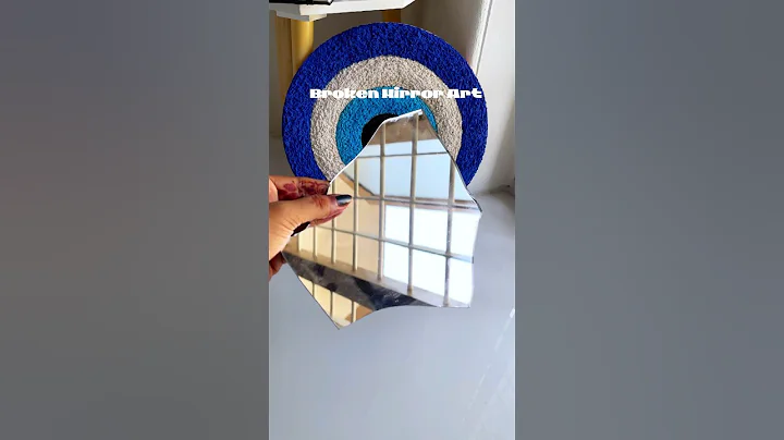 Broken mirror art #iamreshvi #diy #lippanmirrorart #drawing #brokenmirror #realityexpectation #art