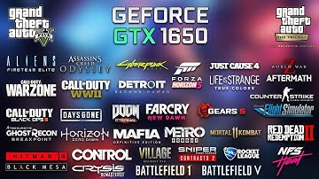 50 Games Test in Windows 11 | GTX 1650 + i5 9400F + 16GB Ram