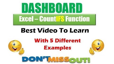 Countifs Formula in Excel in Hindi