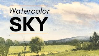 Easy Watercolor Sky tutorial  StepbyStep