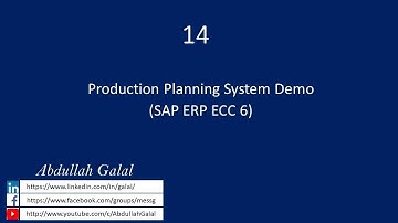 14: Production Planning System Demo (SAP ERP)