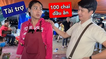 Bất Ngờ Khánh Cao Tài Trợ 100 Chai Dầu Ăn Để Cát Thy Làm Từ Thiện