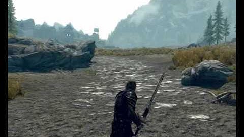 TES:V Skyrim Two Handed animations redone mod.wmv