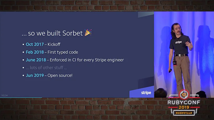 RubyConf 2019 - Sorbet: A type checker for Ruby 3....