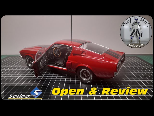 1967 Shelby GT500 Burgundy Red - by Solido - 1/18 Scale - Open and