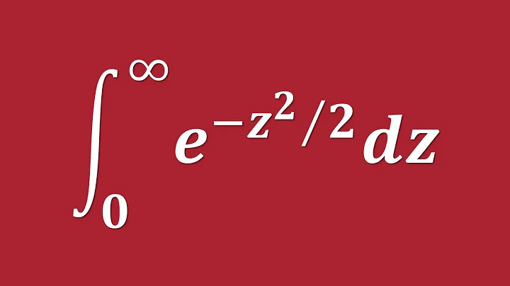【詳細解題動畫】提要 [★積分]：Evaluate ∫ exp(–z²/2) dz, Upper Limit = ∞ & Lower Limit = 0｜授課老師：中華大學土木系呂志宗特聘教授
