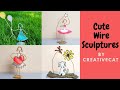 Wire Sculpture/ Wire people/ Cute crafts/Home decor/Art and craft