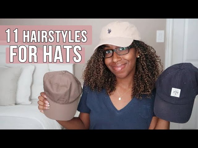 Natural Hairstyles for Hats: 11 looks Curly Stretched hair! - YouTube