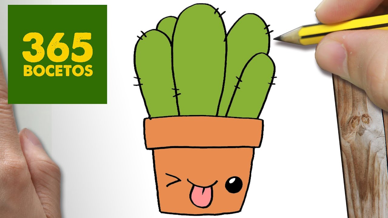 Como Dibujar Cactus Kawaii Paso A Paso Dibujos Kawaii Faciles How To Draw A Cactus Youtube