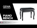 Features  gewa piano bench deluxe classic