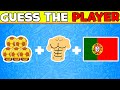 Full quiz  guess emoji hair jersey country club and song of football player ronaldo messi