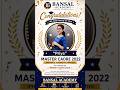 Master cadre result 2022 | Master cadre science 2026 | Bansal academy is best for Master cadre exam