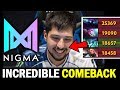 8% Incredible COMEBACK — NIGMA vs CL ESL One LA Online Dota 2