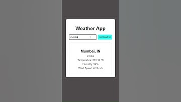 Create A Weather App with ReactJS