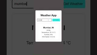 Create A Weather App with ReactJS