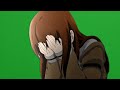 Green Screen Kurisu Makise Crying Green Screen Kurisu Makise Crying