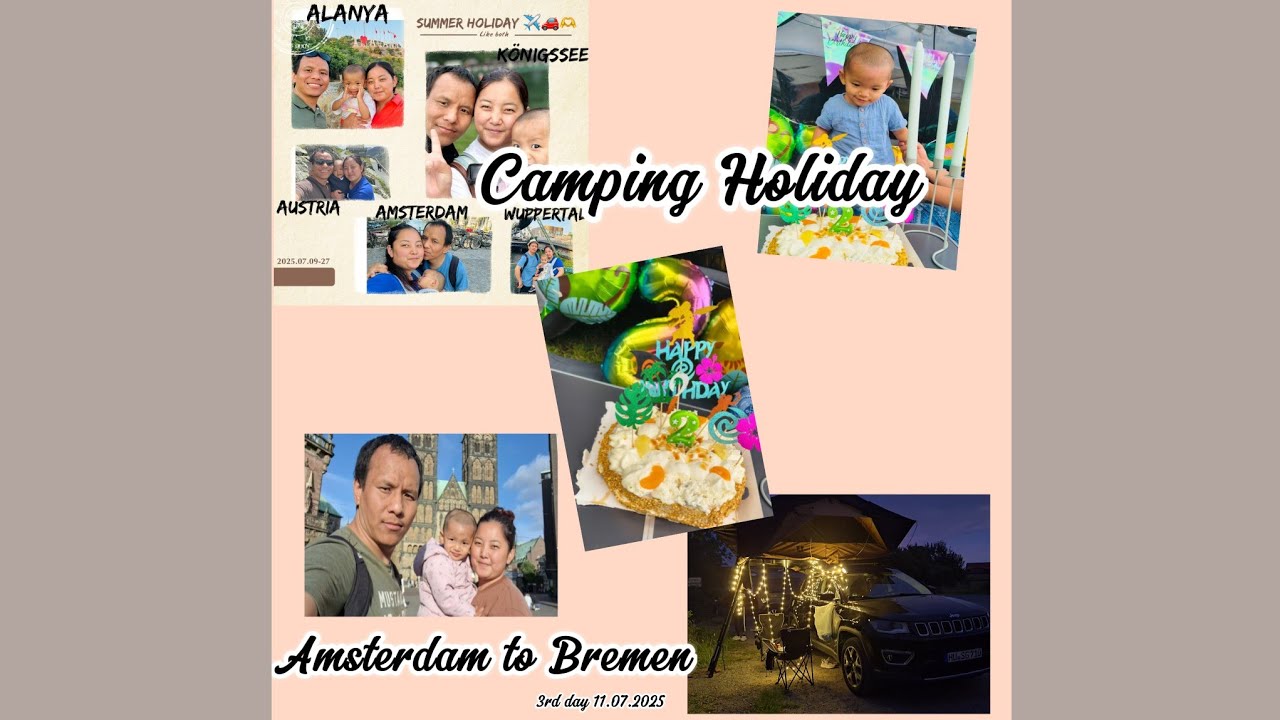 Camping Holiday Amsterdam🇳🇱 to Bremen🇩🇪3rd day (11.07.2025)
