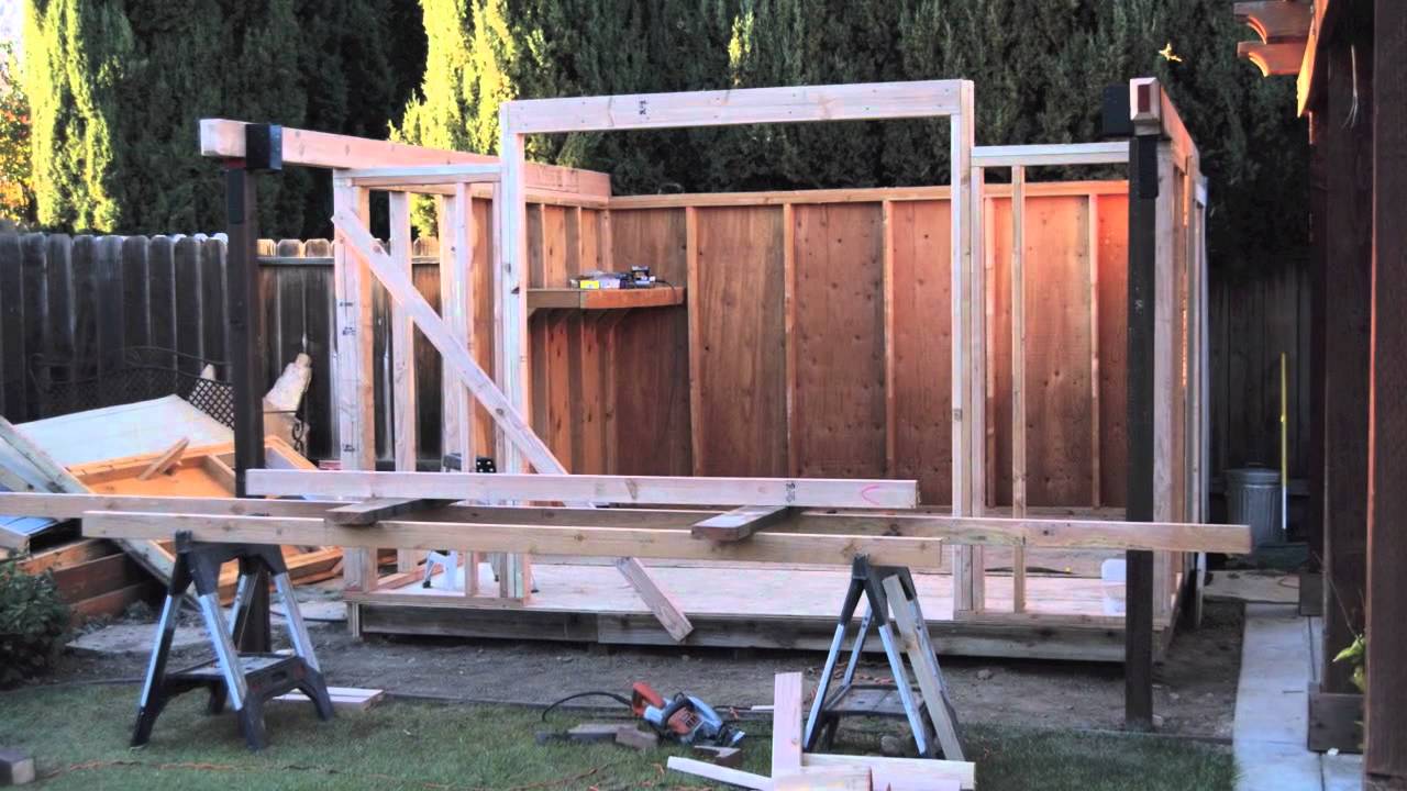 Tuff Shed Addition - YouTube