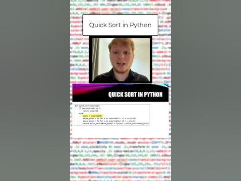 How do you perform a quick sort in python? Find out now #coding # ...